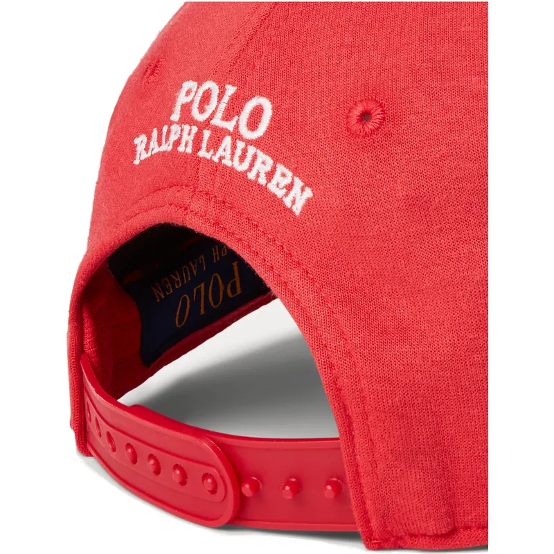 shapka-izvita-chervena-snapbek-ponte-darted-modern-sport-ot-polo-ralph-lauren