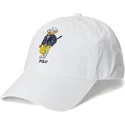 shapka-izvita-byala-reguliruem-bear-twill-ot-polo-ralph-lauren