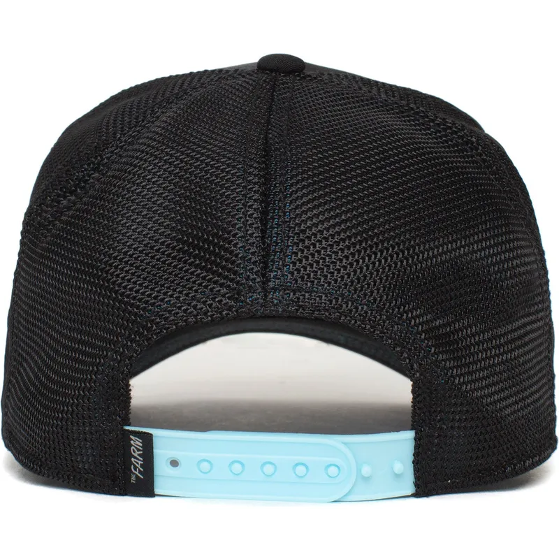 trucker-cap-schwarz-und-blau-tiger-tiger-blue-streak-the-farm-von-goorin-bros