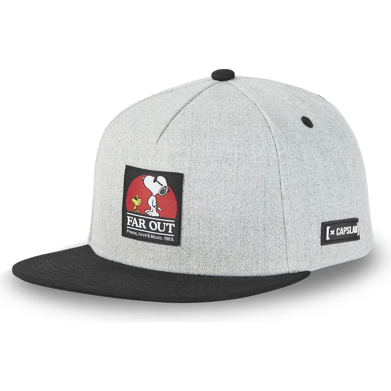 shapka-ploska-traker-siv-snapbek-far-out-naw3-snoopy-fstci-ot-capslab