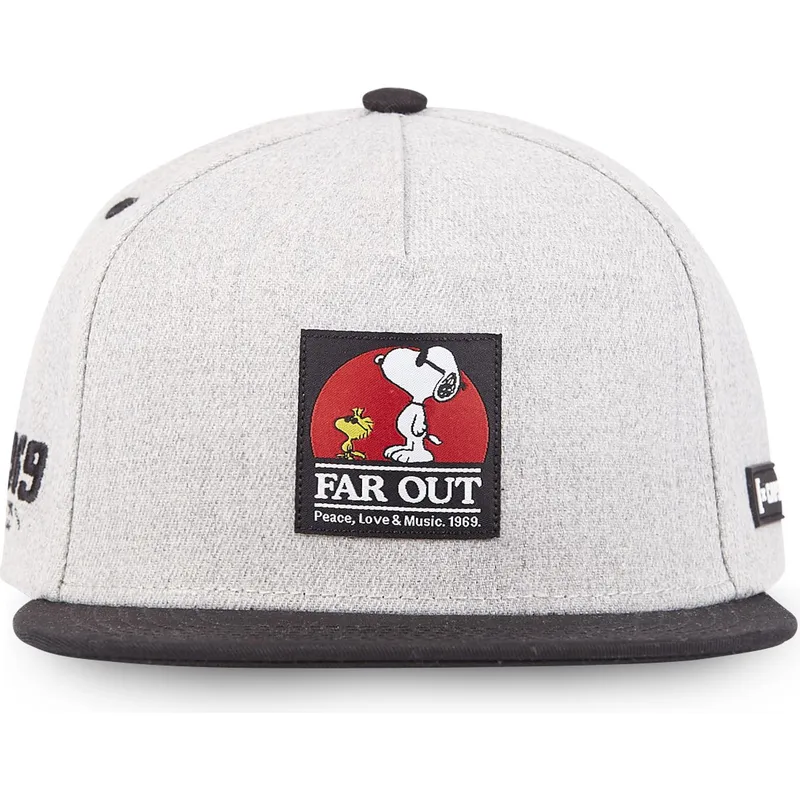 shapka-ploska-traker-siv-snapbek-far-out-naw3-snoopy-fstci-ot-capslab