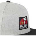 shapka-ploska-traker-siv-snapbek-far-out-naw3-snoopy-fstci-ot-capslab