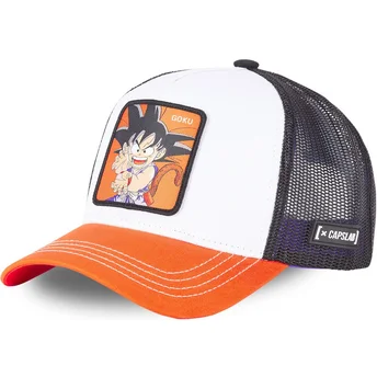 Шапка извита шапка тракер бяла снапбек DB3 GOK2 Сон Гоку Dragon Ball от Capslab