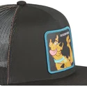 schwarze-flache-trucker-kappe-scooby-doo-sbd7-scooby-doo-von-capslab