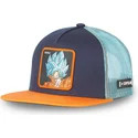 gorra-plana-trucker-azul-marino-y-naranja-son-goku-super-saiyan-blue-sa2-dragon-ball-de-capslab