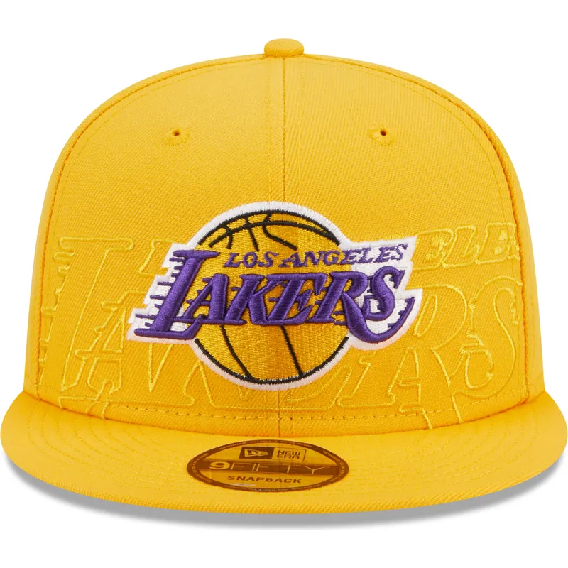 shapka-ploska-zhlt-snapbek-9fifty-draft-edition-2023-na-los-angeles-lakers-nba-ot-new-era
