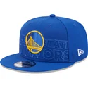 blaue-9fifty-draft-edition-2023-snapback-kappe-der-golden-state-warriors-nba-von-new-era