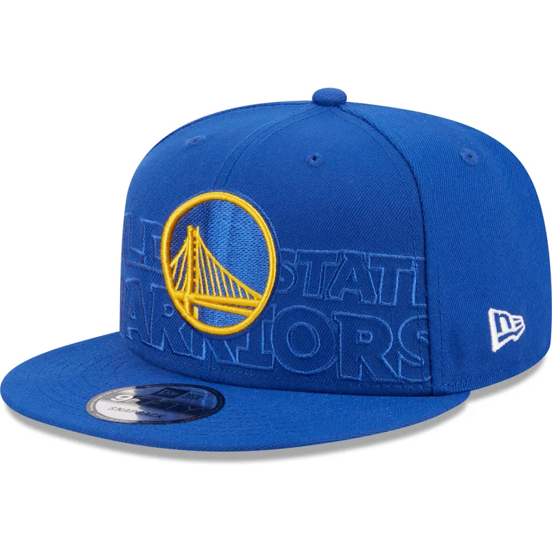 shapka-ploska-sinya-snapbek-9fifty-draft-edition-2023-na-golden-state-warriors-nba-ot-new-era