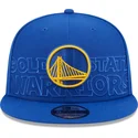 blaue-9fifty-draft-edition-2023-snapback-kappe-der-golden-state-warriors-nba-von-new-era