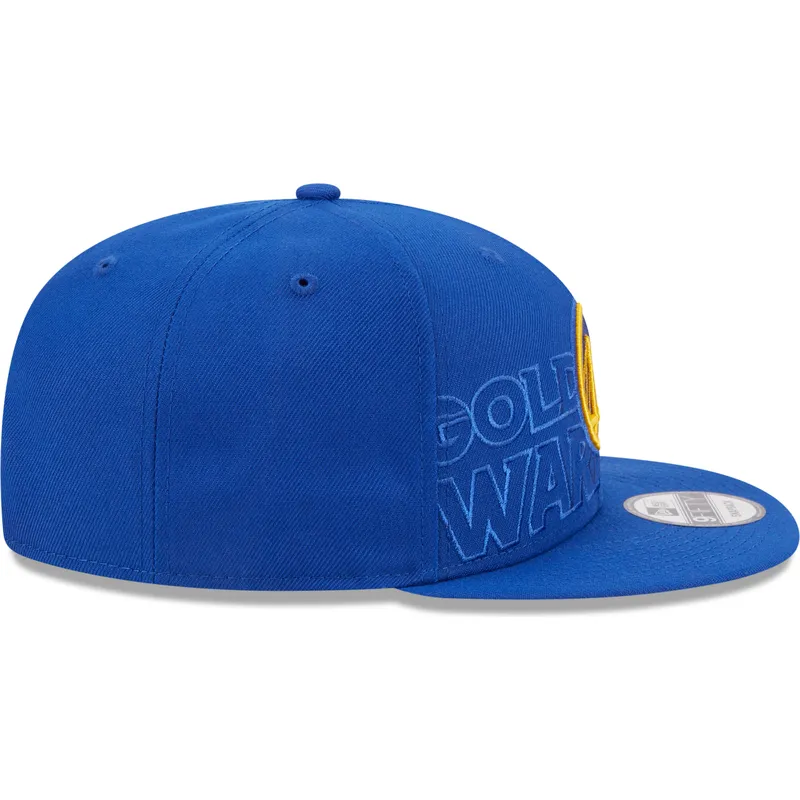 shapka-ploska-sinya-snapbek-9fifty-draft-edition-2023-na-golden-state-warriors-nba-ot-new-era