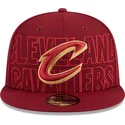 shapka-ploska-chervena-snapbek-9fifty-draft-edition-2023-na-cleveland-cavaliers-nba-ot-new-era