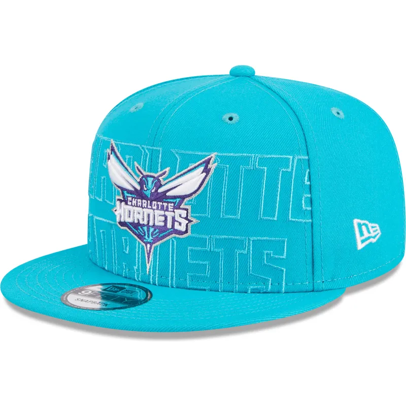shapka-ploska-sinya-snapbek-9fifty-draft-edition-2023-na-charlotte-hornets-nba-ot-new-era