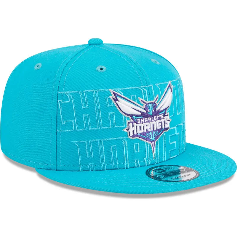 shapka-ploska-sinya-snapbek-9fifty-draft-edition-2023-na-charlotte-hornets-nba-ot-new-era