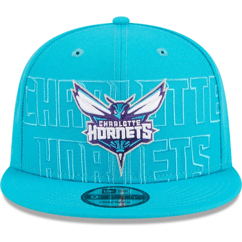 shapka-ploska-sinya-snapbek-9fifty-draft-edition-2023-na-charlotte-hornets-nba-ot-new-era