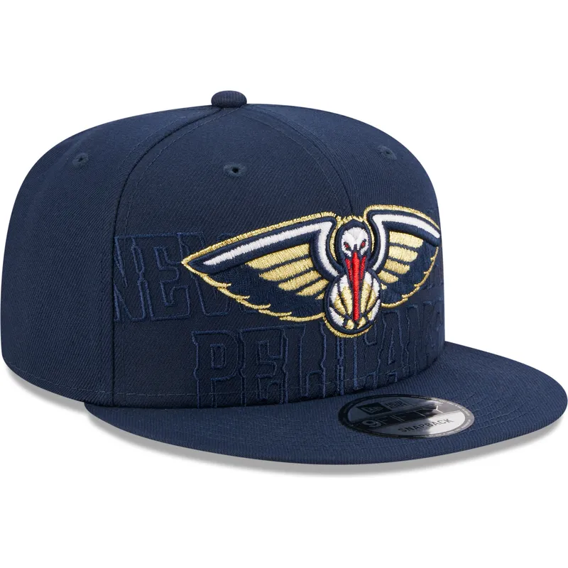 shapka-ploska-tmnosin-snapbek-9fifty-draft-edition-2023-na-new-orleans-pelicans-nba-ot-new-era