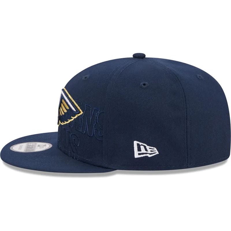 marineblaue-flache-snapback-kappe-9fifty-draft-edition-2023-der-new-orleans-pelicans-nba-von-new-era