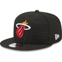 shapka-ploska-cherna-snapbek-9fifty-draft-edition-2023-na-miami-heat-nba-ot-new-era