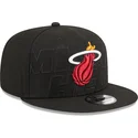 shapka-ploska-cherna-snapbek-9fifty-draft-edition-2023-na-miami-heat-nba-ot-new-era