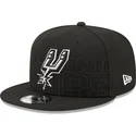 shapka-ploska-cherna-snapbek-9fifty-draft-edition-2023-na-san-antonio-spurs-nba-ot-new-era