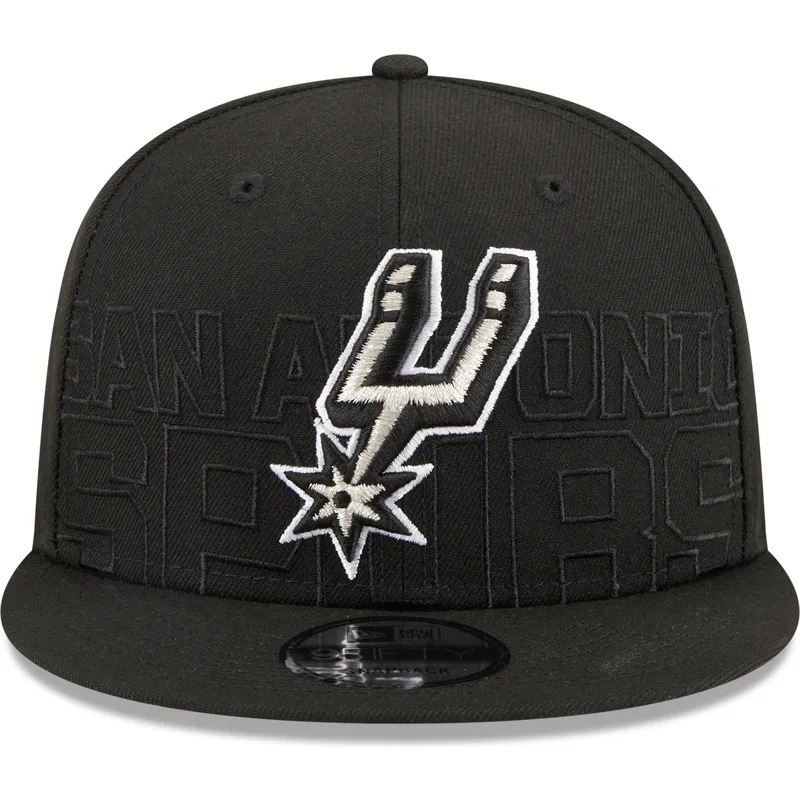shapka-ploska-cherna-snapbek-9fifty-draft-edition-2023-na-san-antonio-spurs-nba-ot-new-era