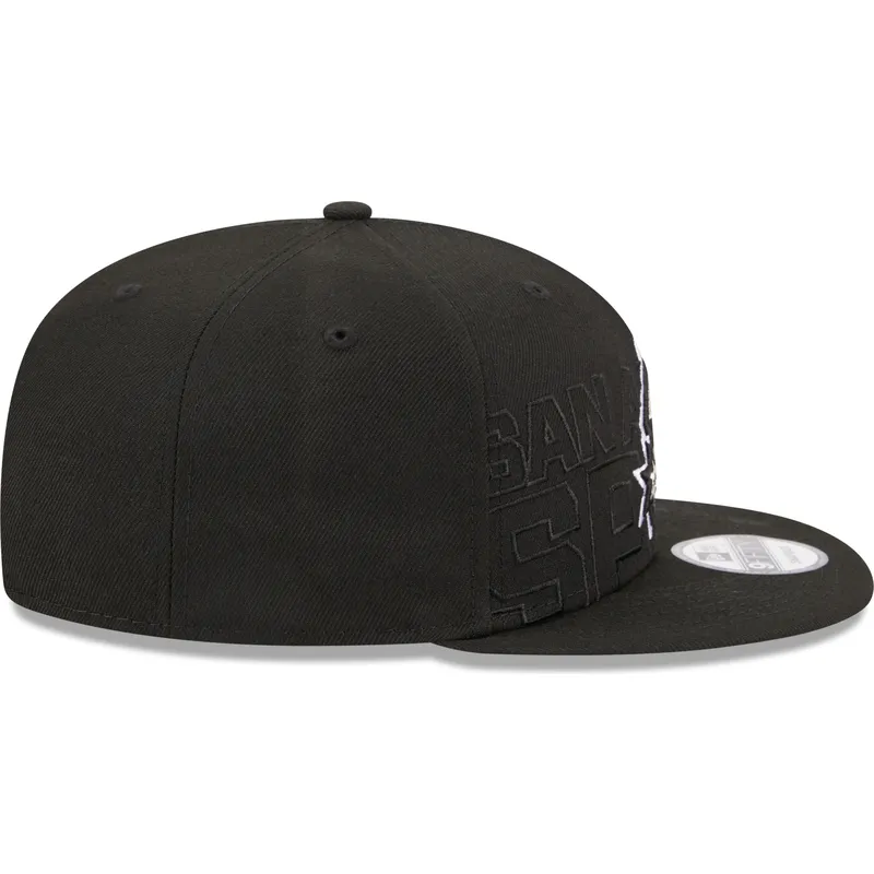 shapka-ploska-cherna-snapbek-9fifty-draft-edition-2023-na-san-antonio-spurs-nba-ot-new-era