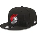 shapka-ploska-cherna-snapbek-9fifty-draft-edition-2023-na-portland-trail-blazers-nba-ot-new-era