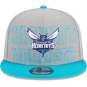 shapka-ploska-siv-snapbek-9fifty-draft-edition-2023-na-charlotte-hornets-nba-ot-new-era