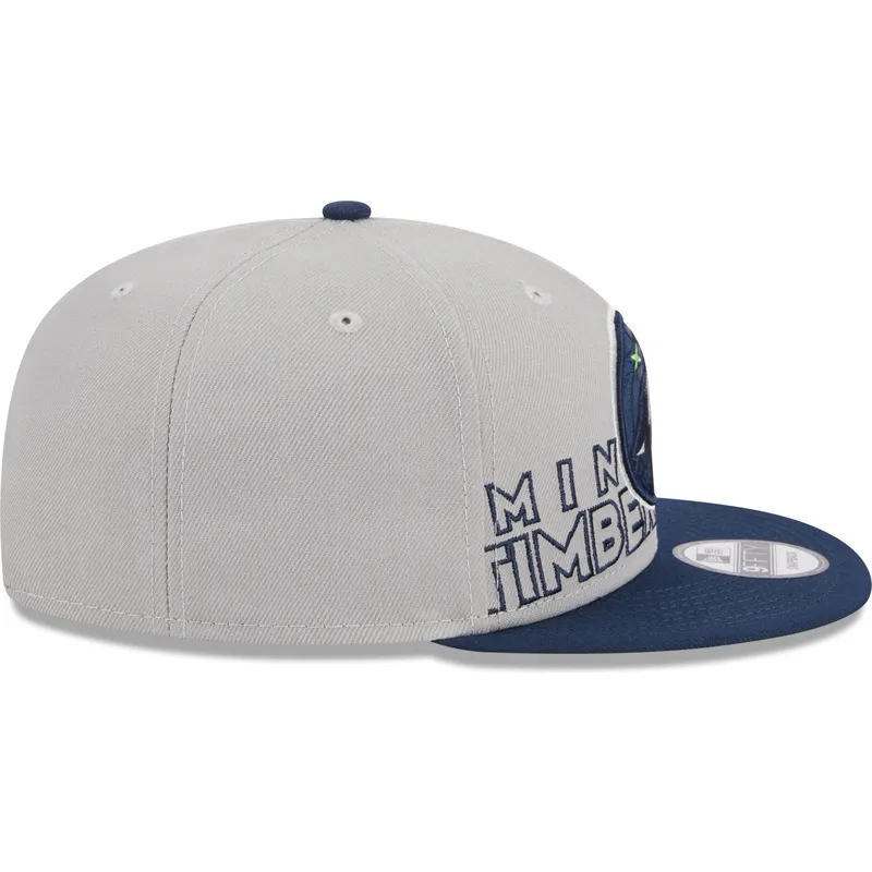 shapka-ploska-siv-snapbek-9fifty-draft-edition-2023-na-minnesota-timberwolves-nba-ot-new-era