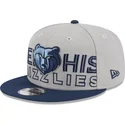 gorra-plana-gris-y-azul-marino-snapback-9fifty-draft-edition-2023-de-memphis-grizzlies-nba-de-new-era