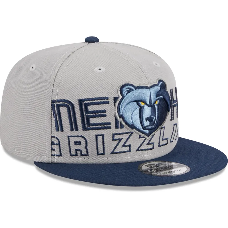 shapka-ploska-siv-snapbek-9fifty-draft-edition-2023-na-memphis-grizzlies-nba-ot-new-era
