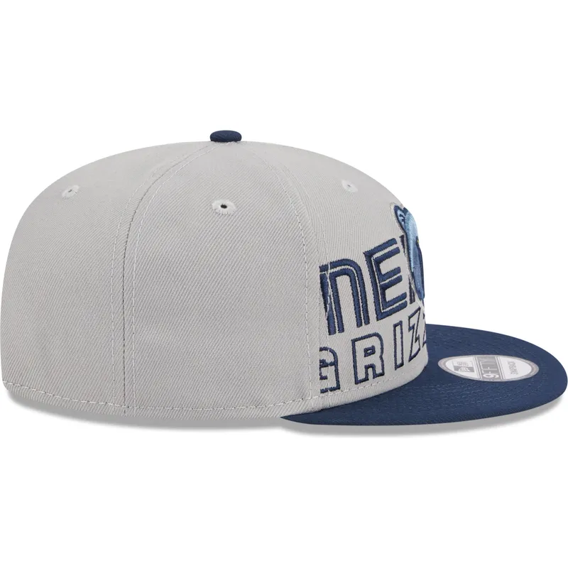 shapka-ploska-siv-snapbek-9fifty-draft-edition-2023-na-memphis-grizzlies-nba-ot-new-era