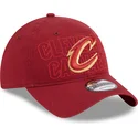 shapka-izvita-chervena-reguliruem-9twenty-draft-edition-2023-na-cleveland-cavaliers-nba-ot-new-era