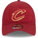 shapka-izvita-chervena-reguliruem-9twenty-draft-edition-2023-na-cleveland-cavaliers-nba-ot-new-era