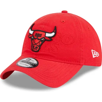 Шапка извита червена регулируем 9TWENTY Draft Edition 2023 на Chicago Bulls NBA от New Era