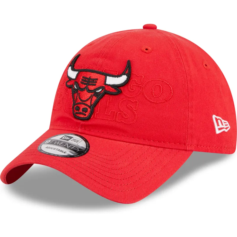 shapka-izvita-chervena-reguliruem-9twenty-draft-edition-2023-na-chicago-bulls-nba-ot-new-era