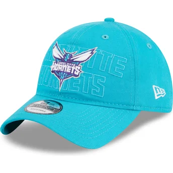 Шапка извита синя регулируем 9TWENTY Draft Edition 2023 на Charlotte Hornets NBA от New Era