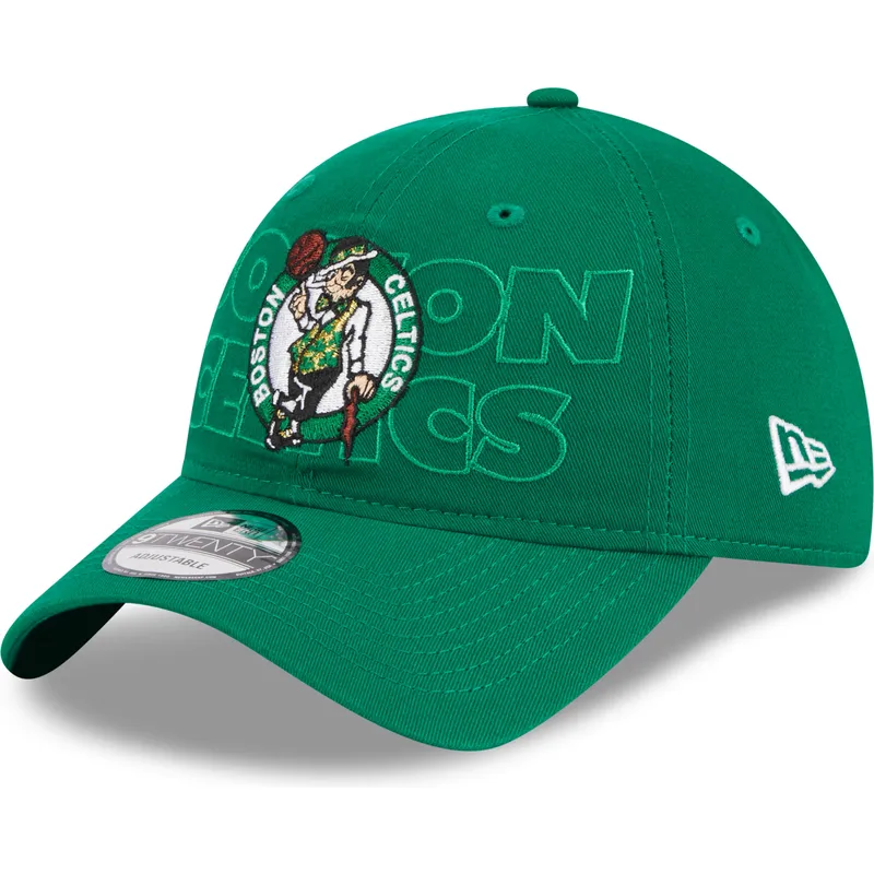 shapka-izvita-zelena-reguliruema-9twenty-draft-edition-2023-na-boston-celtics-nba-ot-new-era