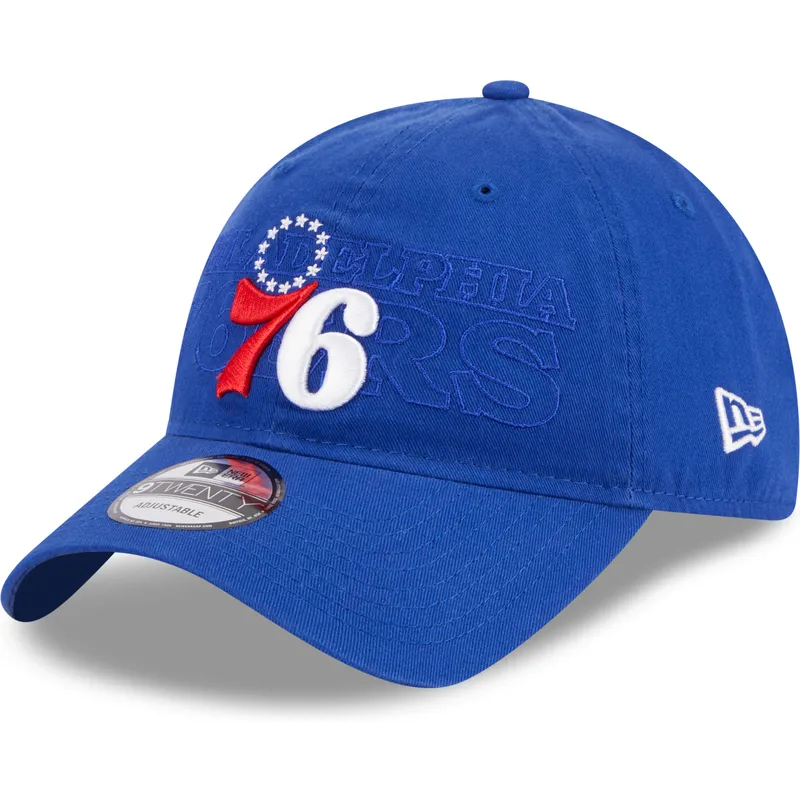 shapka-izvita-sinya-reguliruem-9twenty-draft-edition-2023-na-philadelphia-76ers-nba-ot-new-era