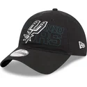 shapka-izvita-cherna-reguliruema-9twenty-draft-edition-2023-na-san-antonio-spurs-nba-ot-new-era