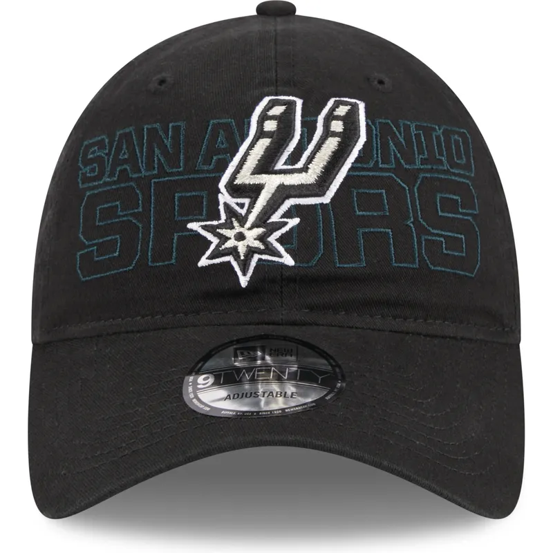 shapka-izvita-cherna-reguliruema-9twenty-draft-edition-2023-na-san-antonio-spurs-nba-ot-new-era