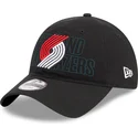 shapka-izvita-cherna-reguliruem-9twenty-draft-edition-2023-na-portland-trail-blazers-nba-ot-new-era