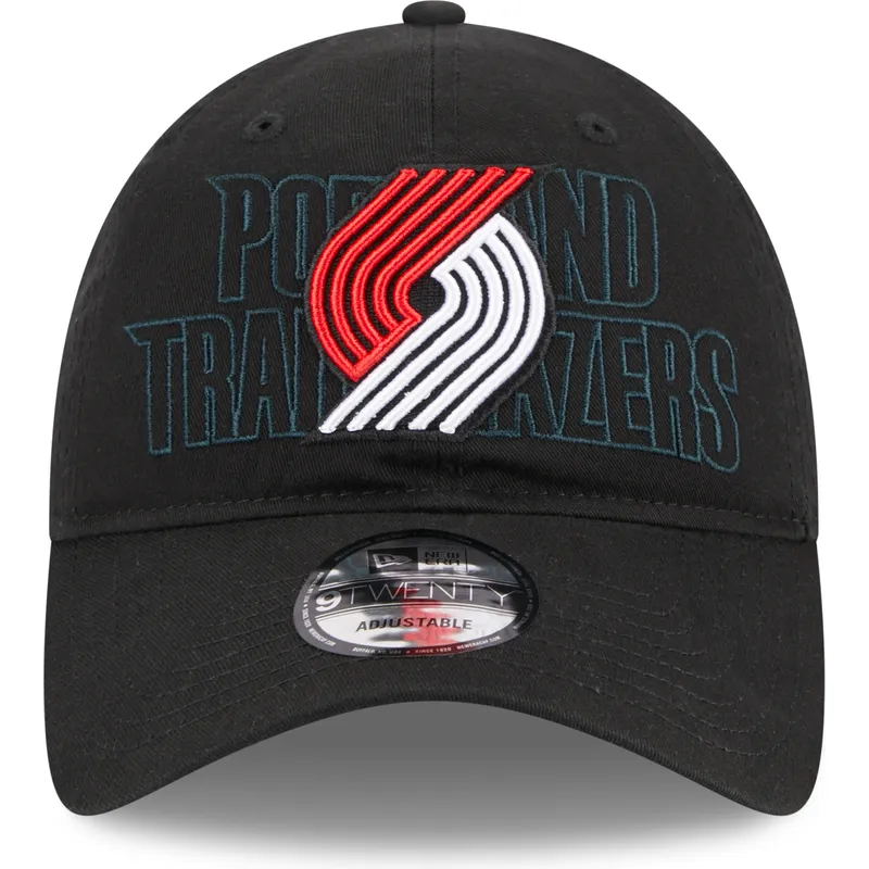 shapka-izvita-cherna-reguliruem-9twenty-draft-edition-2023-na-portland-trail-blazers-nba-ot-new-era