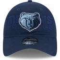 marineblaue-verstellbare-gebogene-kappe-9twenty-draft-edition-2023-der-memphis-grizzlies-nba-von-new-era