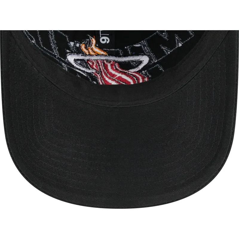 shapka-izvita-cherna-reguliruem-9twenty-draft-edition-2023-na-miami-heat-nba-ot-new-era