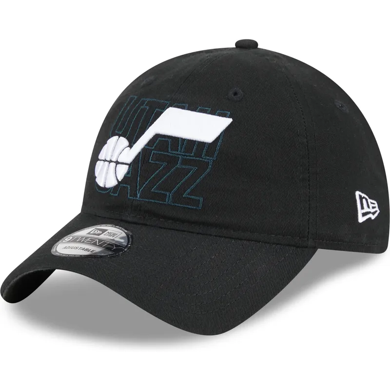 shapka-izvita-cherna-reguliruem-9twenty-draft-edition-2023-na-utah-jazz-nba-ot-new-era