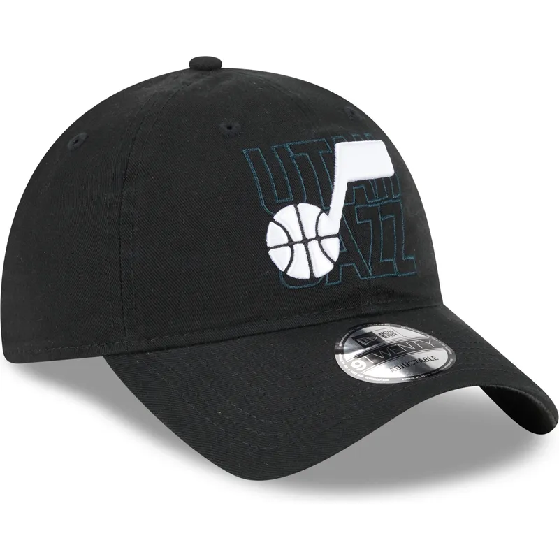 shapka-izvita-cherna-reguliruem-9twenty-draft-edition-2023-na-utah-jazz-nba-ot-new-era