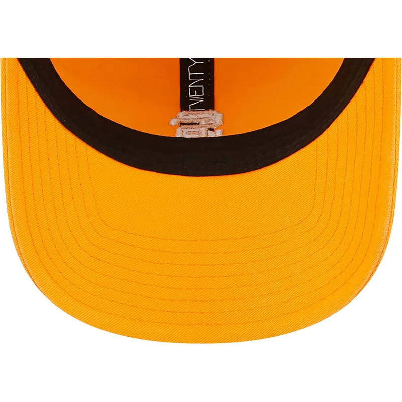 gebogene-orangefarbene-verstellbare-9twenty-mini-logo-kappe-der-san-francisco-giants-mlb-von-new-era