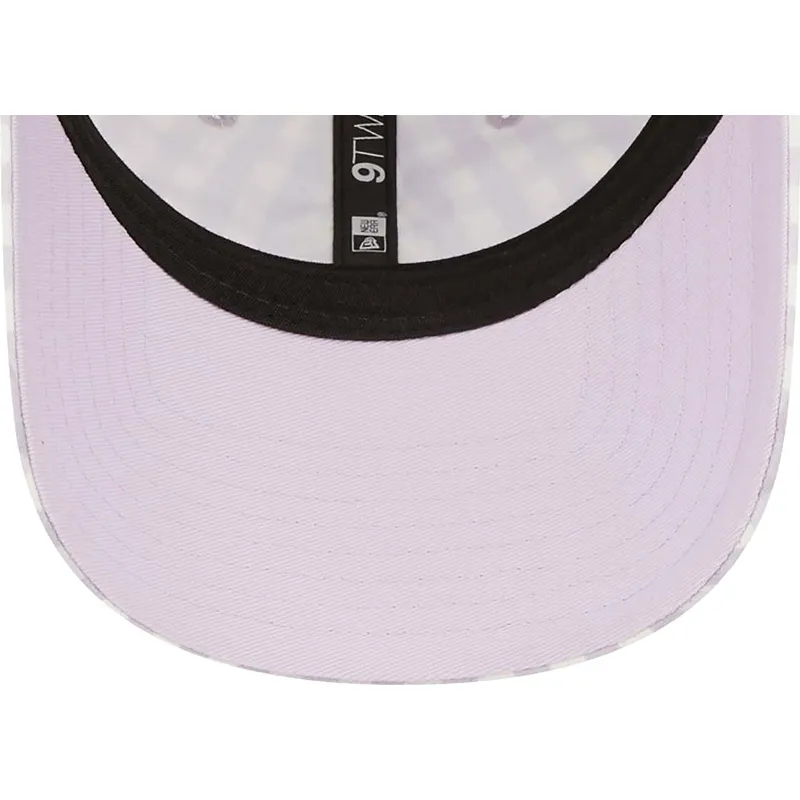 new-era-izvita-periferiya-damska-9twenty-gingham-new-york-yankees-mlb-svetlolilava-reguliruema-shapka