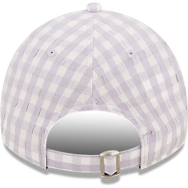 new-era-izvita-periferiya-damska-9twenty-gingham-new-york-yankees-mlb-svetlolilava-reguliruema-shapka
