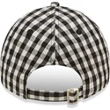 shapka-izvita-cherna-reguliruema-9twenty-gingham-na-new-york-yankees-mlb-ot-new-era